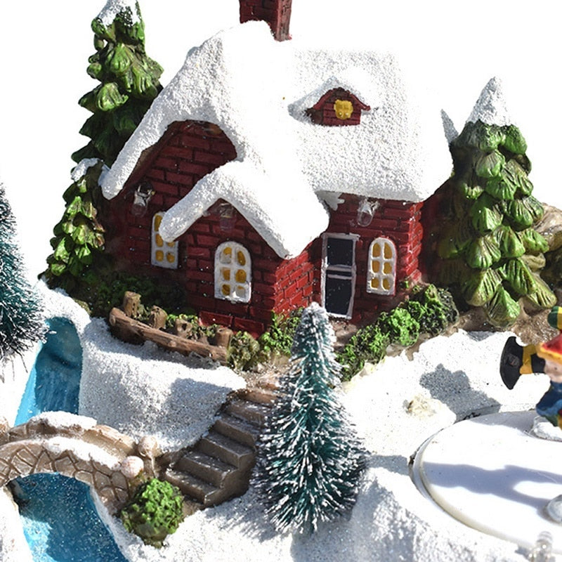 Christmas Snow House Village Decorations