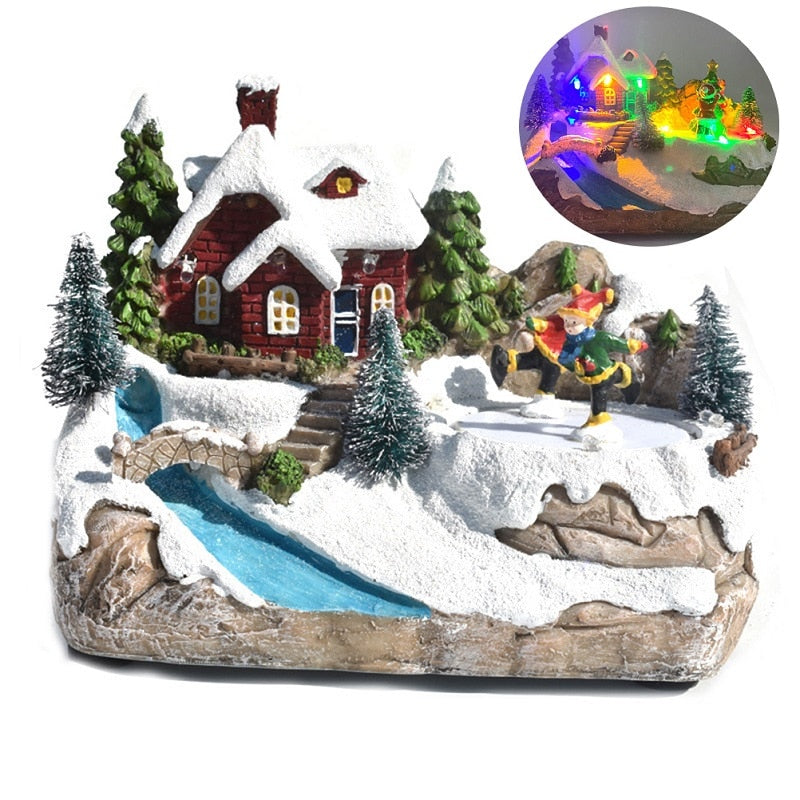 Christmas Snow House Village Decorations